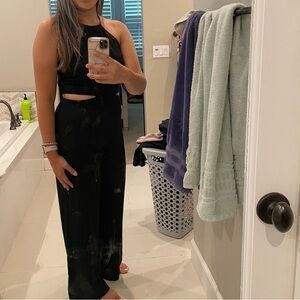 BCBGeneration Black Halter Jumpsuit